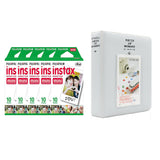 Fujifilm Instax Mini 5 Pack of 10 Sheets Instant Film with Instax Time Photo Album 64-Sheets