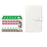 Fujifilm Instax Mini 6 Pack 10 Sheets Instant Film with 96-sheet Album for mini film lce white