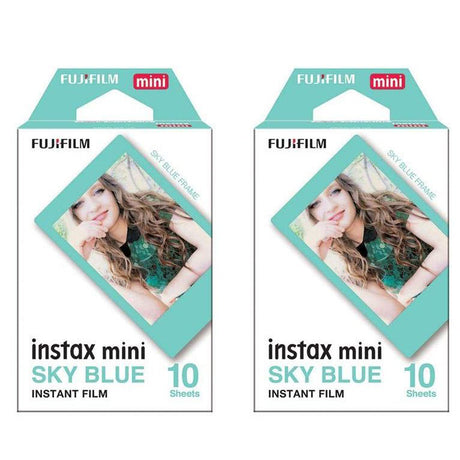 Fujifilm Instax Mini Instant Film 20 Sheets Value set Rainbow Sky Blue