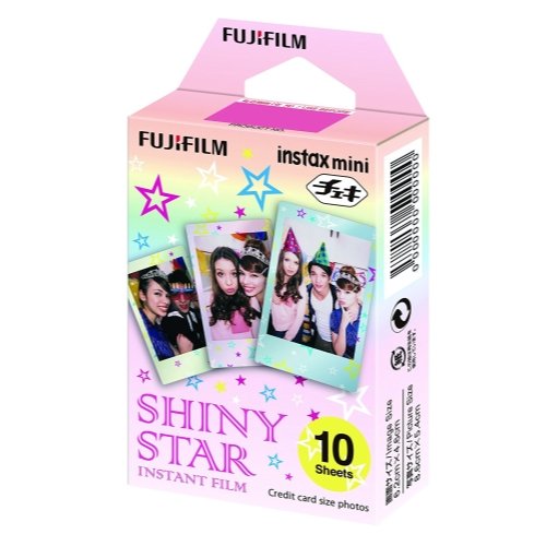 Fujifilm Instax Mini Shiny Star Film For Fuji 7s, 8, 9, 25, 50s,70, 90 Instant Camera, Share SP1, SP2 Printer 2PACK (20 Sheets)