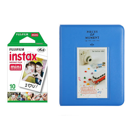 Fujifilm Instax Mini Single Pack 10 Sheets Instant Film with Instax Time Photo Album 64 Sheets