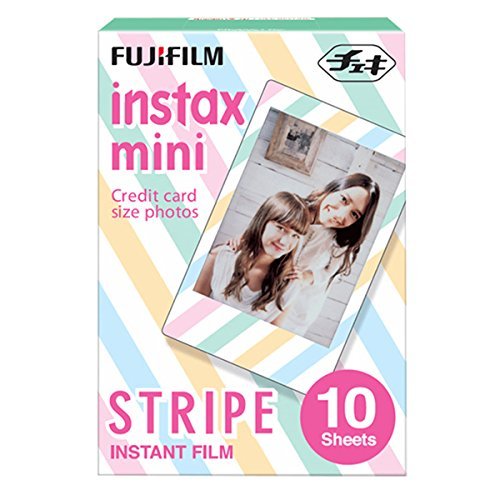 Fujifilm Instax Mini Stripe 30 Film for Film for Fuji 7s, 8, 9, 25, 50s,70, 90 Instant Camera, Share SP1, SP2 Printer ( 30 Shots)