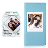 Fujifilm Instax square 10X1 white marble Instant Film With 64 sheet Album for square film