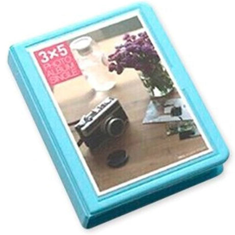 Zenko Photo Album 32 Pockets 5 Inch Mini Photo Album for Fujifilm Instax Wide film (Blue)