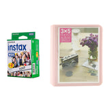 Fujifilm Instax wide 10X2 wide 20 short Instant Film With 32 sheet Album for wide film (pink)