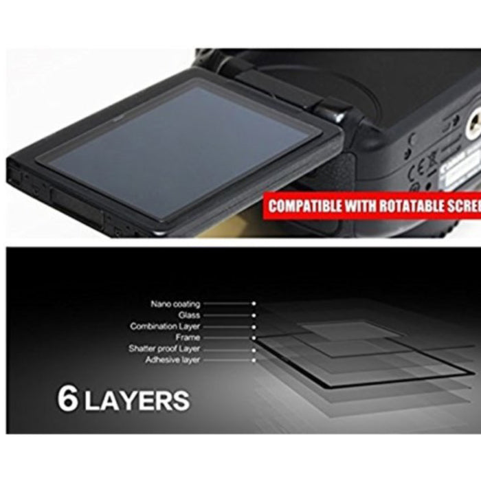 GGS LARMOR IV SelfAdhesive Optical Glass LCD Screen Protector for Nikon D750