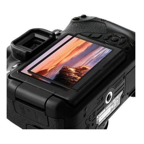 GGS LARMOR Screen Protector for Canon 6D, from Tempered Glass Foil, SelfAdhesive, 4th Generation with Top Screen Protector