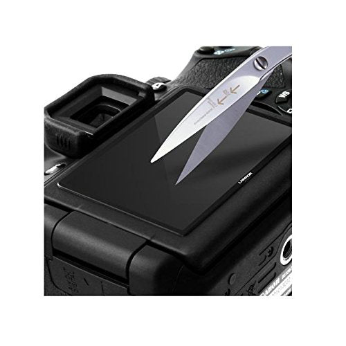 GGS LARMOR Screen Protector for Nikon D810, from Tempered Glass Foil, SelfAdhesive, 4th Generation with Top Screen Protector