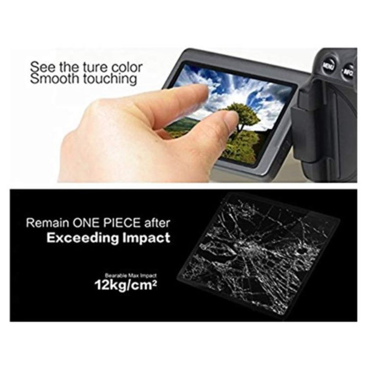 LARMOR 0.3mm Ultra Thin SelfAdhesive Optical Glass LCD Screen Protector for Nikon D3300 Camera