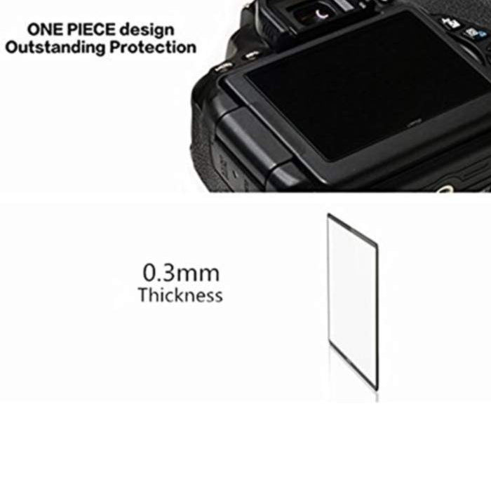 LARMOR 0.3mm Ultra Thin SelfAdhesive Optical Glass LCD Screen Protector for Nikon D3300 Camera