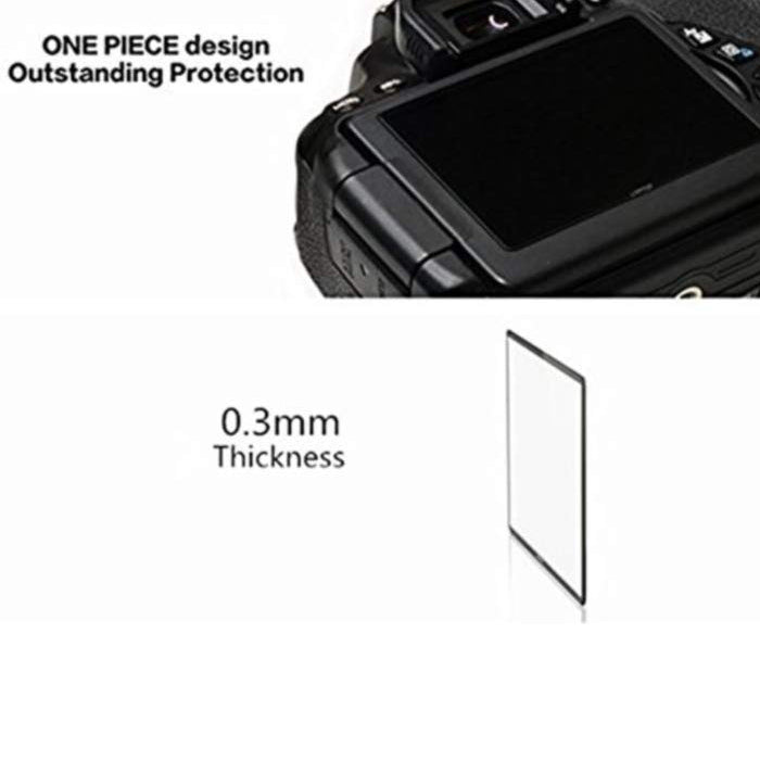 LARMOR 0.5mm Self-Adhesive Optical Glass LCD Screen Protector for Nikon D5300 Camera