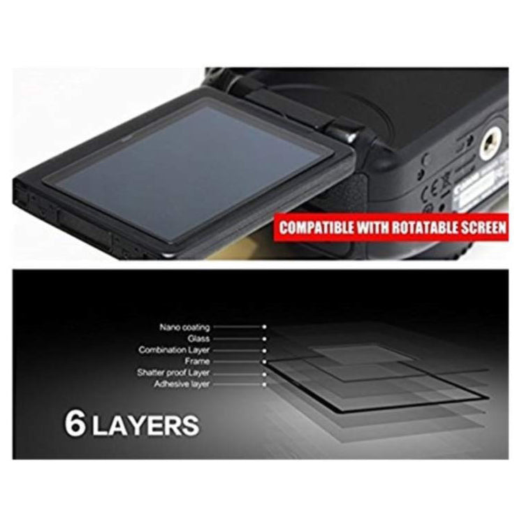 LARMOR GGS SelfAdhesive Optical Glass LCD Screen Protector for Canon 5DIII 5D3 5D Mark III