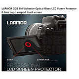 LARMOR GGS SelfAdhesive Optical Glass LCD Screen Protector for Canon 5DIII 5D3 5D Mark III 5Ds 5DSR