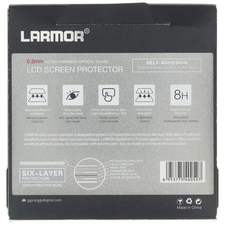 LARMOR by GGS SelfAdhesive Optical Glass LCD Screen Protector for CANON 650D