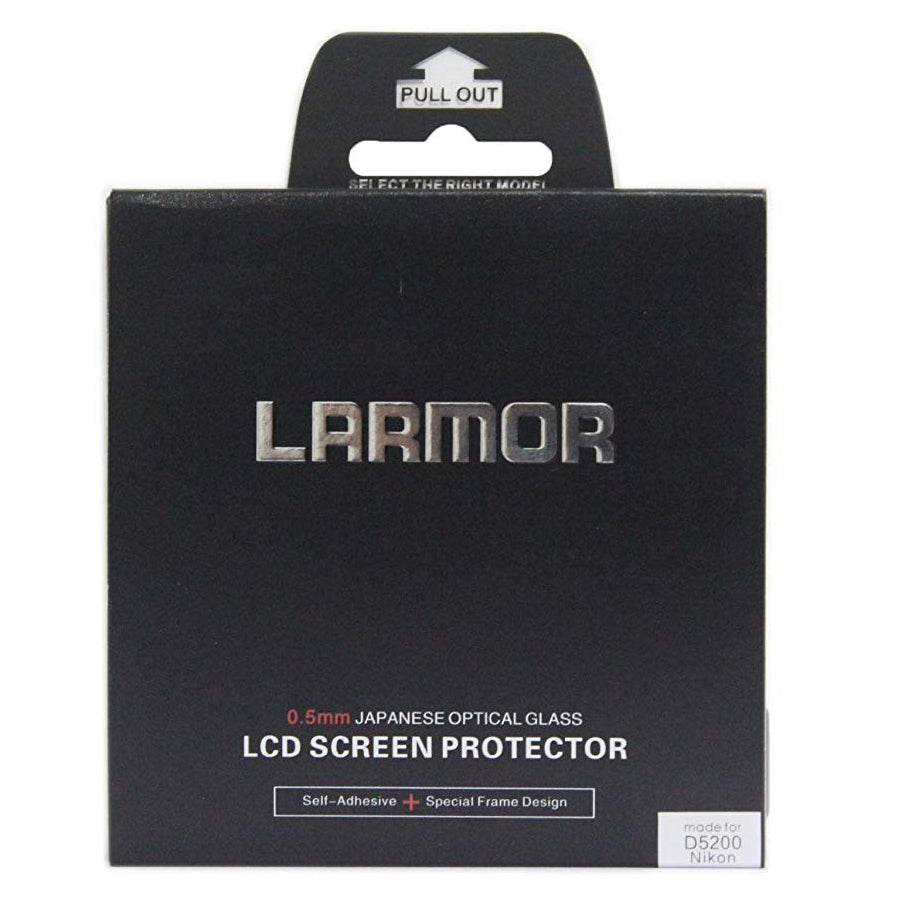 Larmor By Ggs 4 Generation Selfadhesive Glass LCD Screen Protector for Nikon D5200 Camera