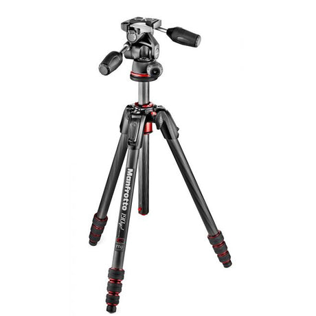 MANFROTTO 190 GO CF TRIPOD AND 3-WAY HEAD