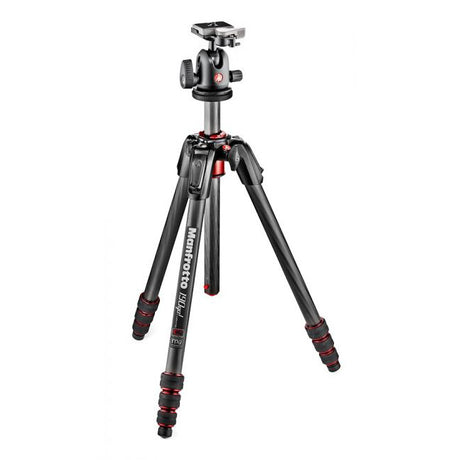 MANFROTTO 190 Go! Carbon Fiber 4-Section Tripod with Head