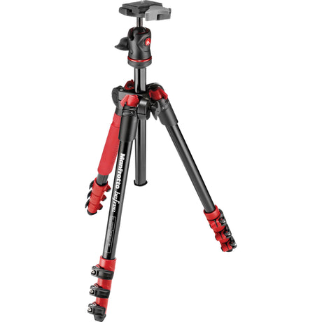 Manfrotto BeFree Compact Travel Aluminum Alloy Tripod Red