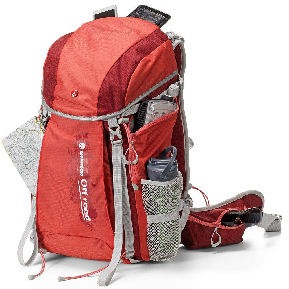 Manfrotto MB OR-BP-30RD Off road Hiker camera backpack 30L Red for DSLR