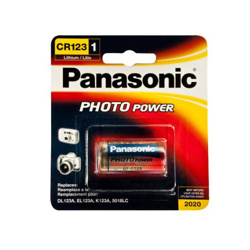 PANASONIC CR-123 Photo Battery 3V Lithium 1 Pack