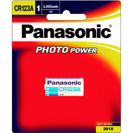 PANASONIC CR-123 Photo Battery 3V Lithium 1 Pack