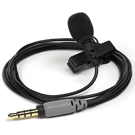 Rode SMARTLAV+ Lavalier Microphone for iPhone and Smartphones, Black