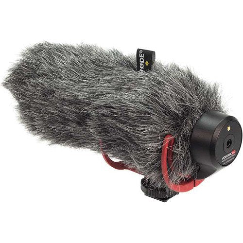 Rode VideoMic GO OnCamera Shotgun Microphone and DeadCat VMP Wind Cover Kit