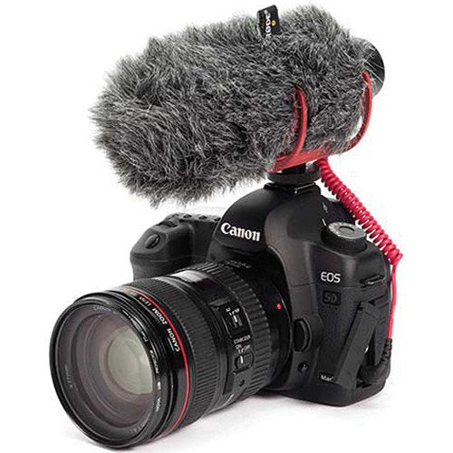 Rode VideoMic GO OnCamera Shotgun Microphone and DeadCat VMP Wind Cover Kit