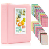 ZENKO 64 Pockets Mini Photo Album for Fujifilm Instax Mini 11 7s 8 8+ 9 25 26 50s 70 90 Instant Camera & Name Card (64 Pockets) Pink