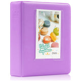 CAIUL 64 Pockets Mini Photo Album (Violet Purple)