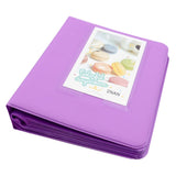 CAIUL 64 Pockets Mini Photo Album (Violet Purple)