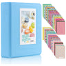 ZENKO 64 Pockets Mini Photo Album for Fujifilm Instax Mini 11 7s 8 8+ 9 25 26 50s 70 90 Instant Camera & Name Card (64 Pockets) Blue