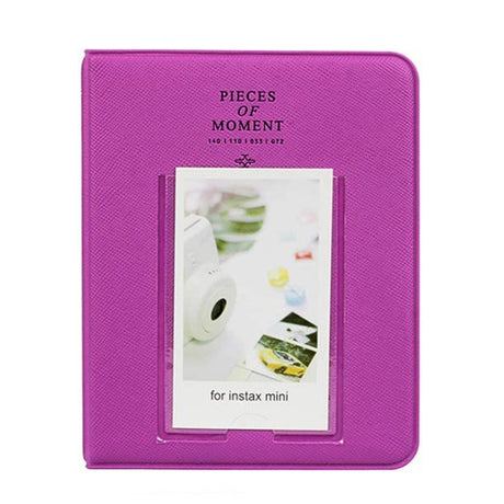 ZENKO 64 Pockets Mini Photo Album for instax mini film Grape purple