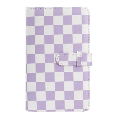 ZENKO 96-Sheets Album For Mini Film (3 inch) Purple Checkboard