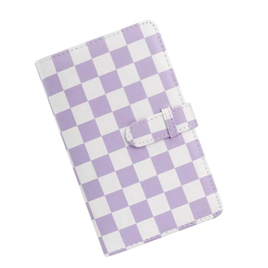 ZENKO 96-Sheets Album For Mini Film (3 inch) Purple Checkboard