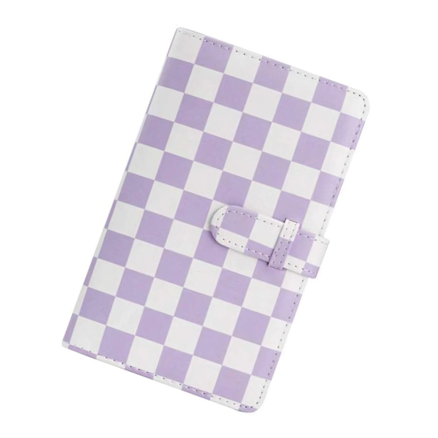 ZENKO 96-Sheets Album For Mini Film (3 inch) Purple Checkboard