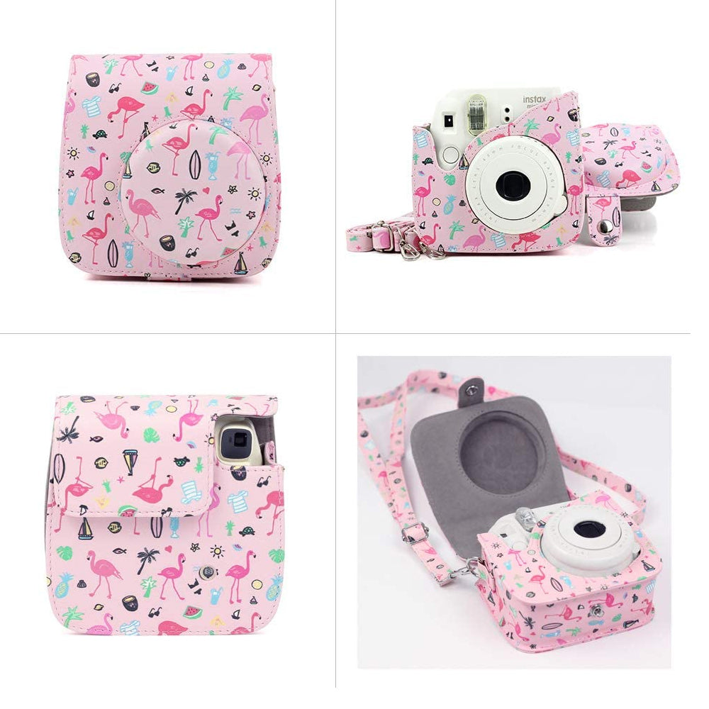 ZENKO for Instax Mini 9 8 Camera Accessories kit Bundle, Includes; Instax Instant Camera Case + Album + Frames & Stickers + Lens Filters + More