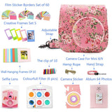 ZENKO for Instax Mini 9 8 Camera Accessories kit Bundle, Includes; Instax Instant Camera Case + Album + Frames & Stickers + Lens Filters + More