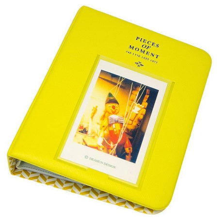 ZENKO INSTAX MINI 64 TIME PHOTO ALBUM LEMON YELLOW