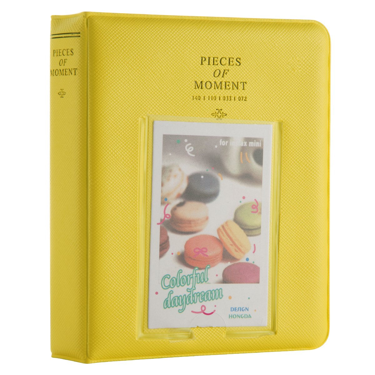 ZENKO INSTAX MINI 64 TIME PHOTO ALBUM LEMON YELLOW