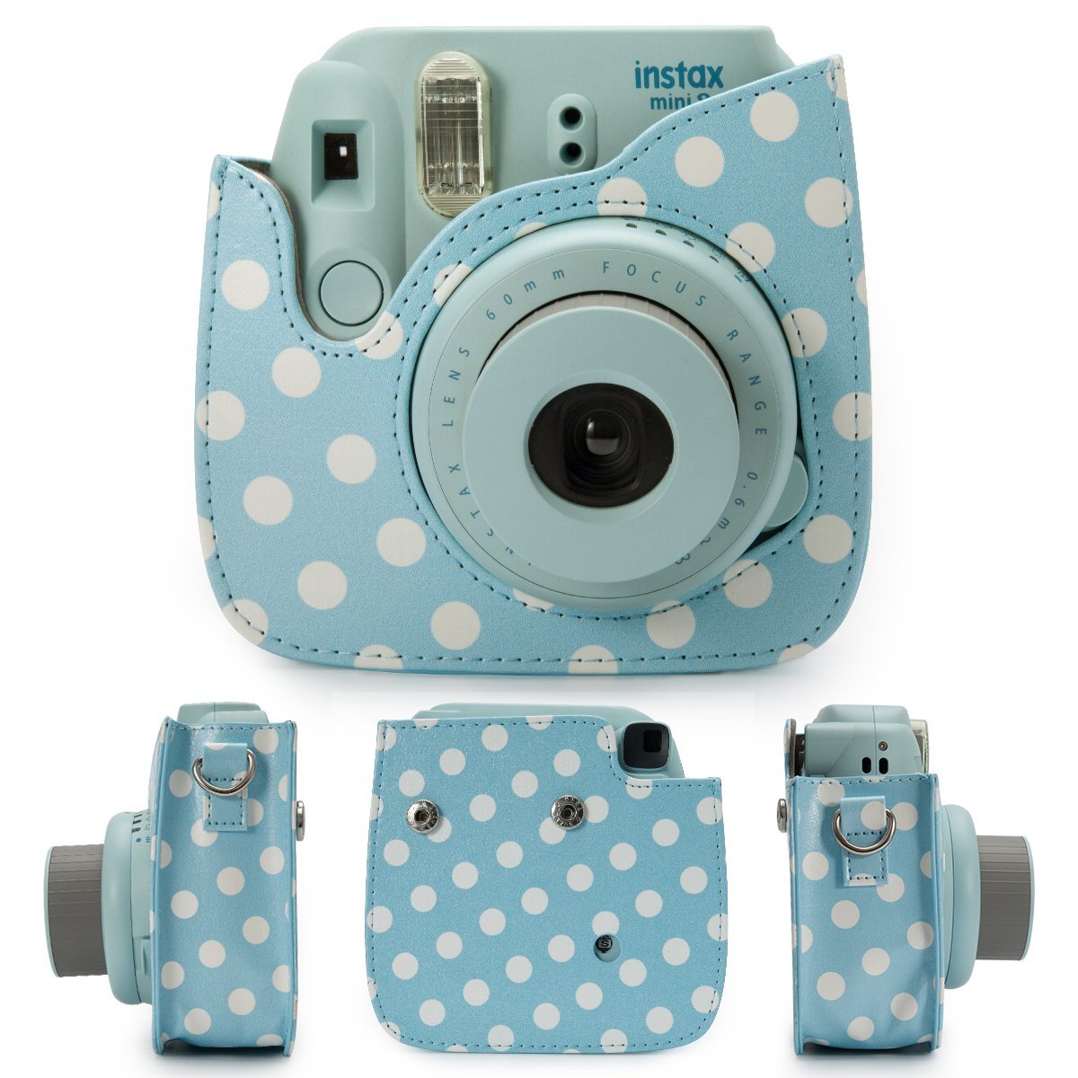 ZENKO MINI 11 INSTAX CAMERA POUCH BAG Dot Blue