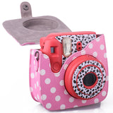 ZENKO MINI 11 INSTAX CAMERA POUCH BAG Dot powder/pink