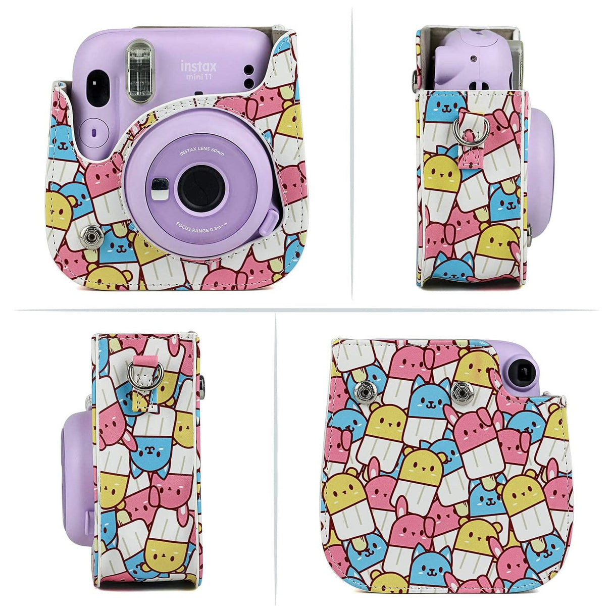 ZENKO MINI 11 INSTAX CAMERA POUCH BAG Animal ice cream