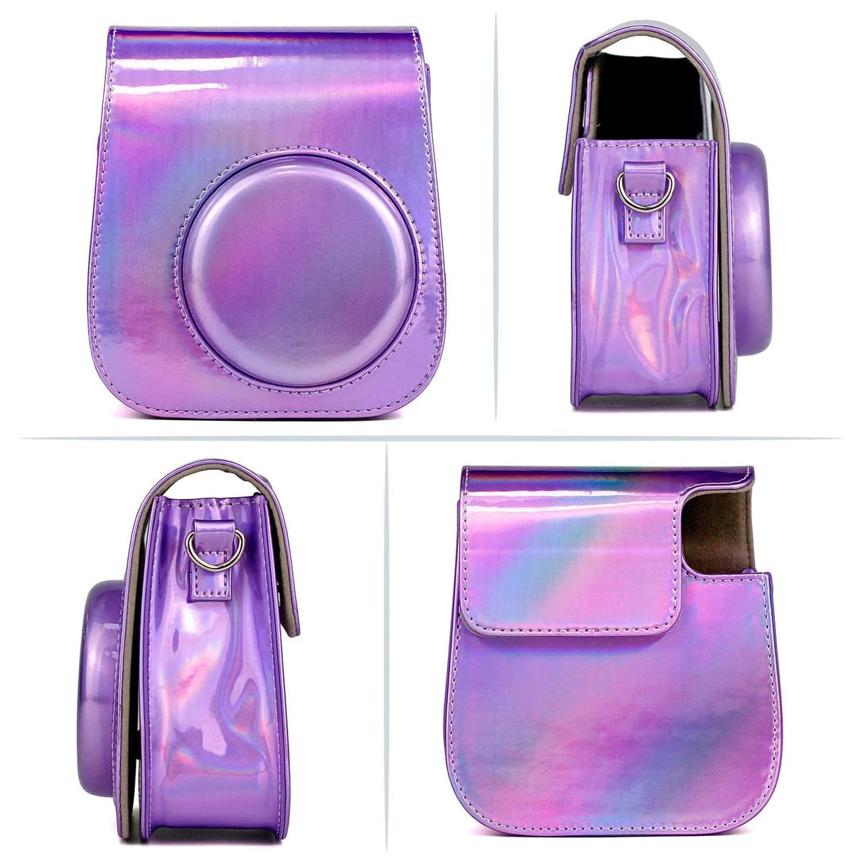 ZENKO MINI 11 INSTAX CAMERA POUCH BAG Holographic Purple