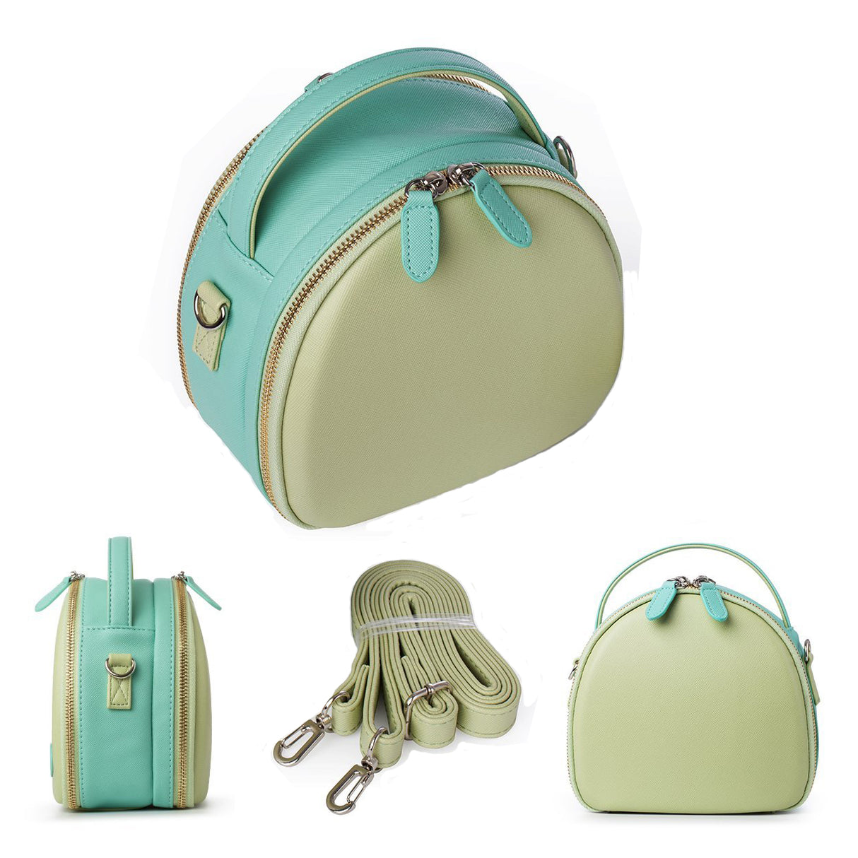 ZENKO MINI 11 9 7 8 25 50 90 40 SQ20 SQ10 INSTAX CAMERA SHELL BAG MINT GREEN