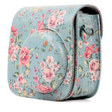 ZENKO MINI 11/ 8/8+/9 INSTAX CAMERA POUCH BAG Blue roses