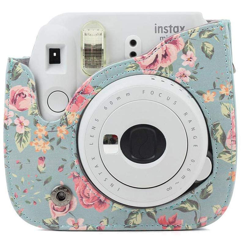 ZENKO MINI 11/ 8/8+/9 INSTAX CAMERA POUCH BAG Blue roses