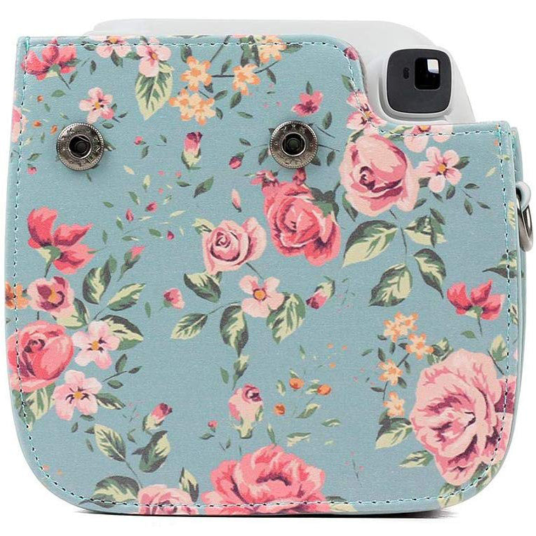 ZENKO MINI 11/ 8/8+/9 INSTAX CAMERA POUCH BAG Blue roses