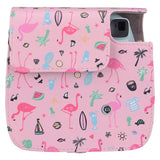 ZENKO MINI 11/ 8/8+/9 INSTAX CAMERA POUCH BAG Watermelon flamingos