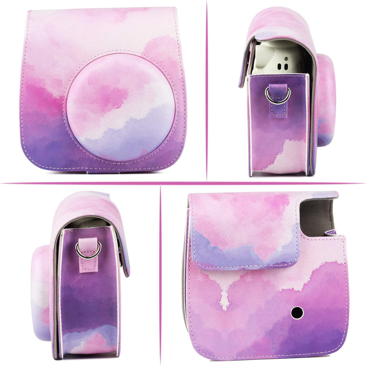 ZENKO MINI 11/ 8/8+/9 INSTAX CAMERA POUCH BAG Pink cloud